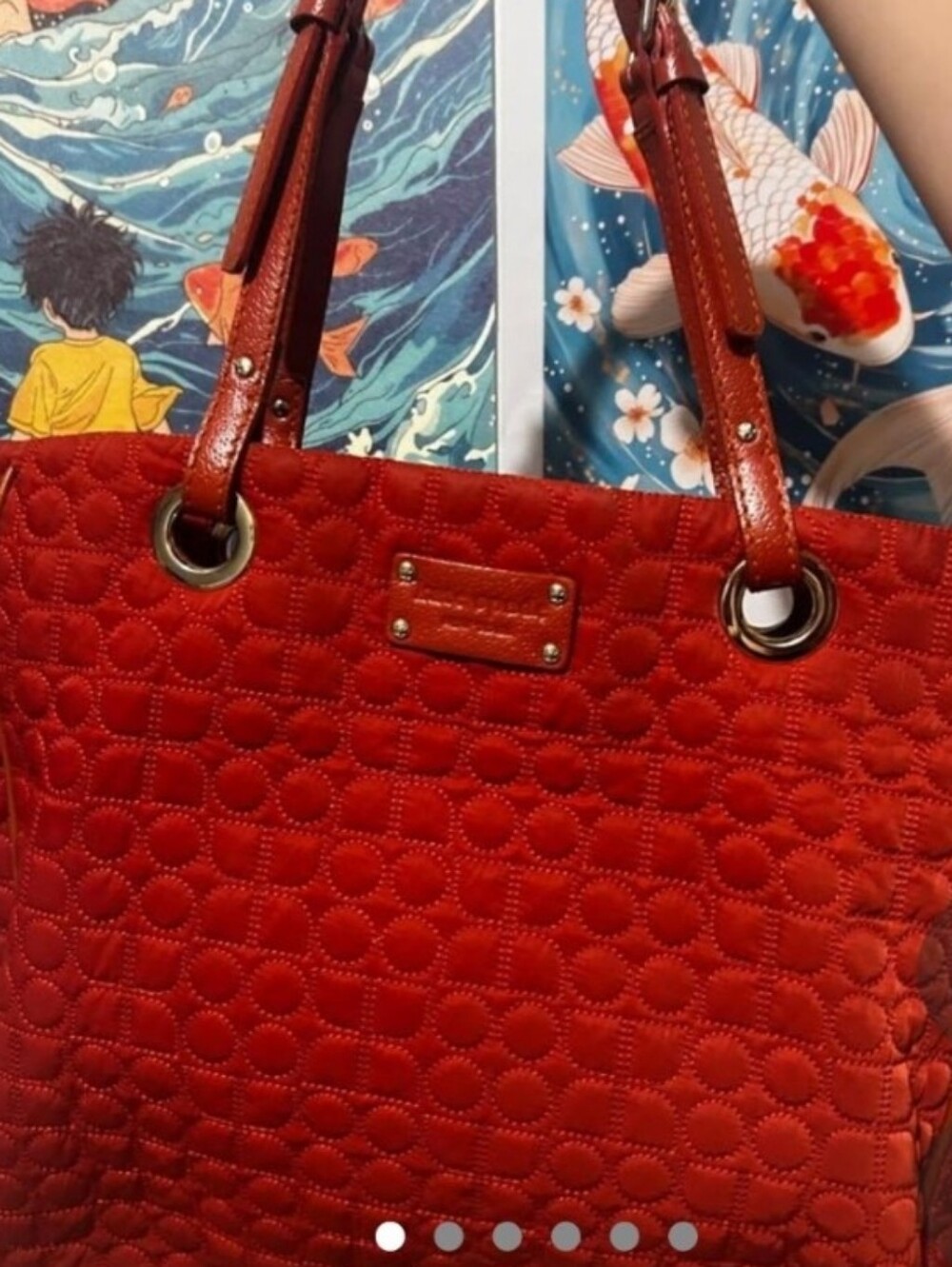 kate spade Red Quilted Shoulder Bag